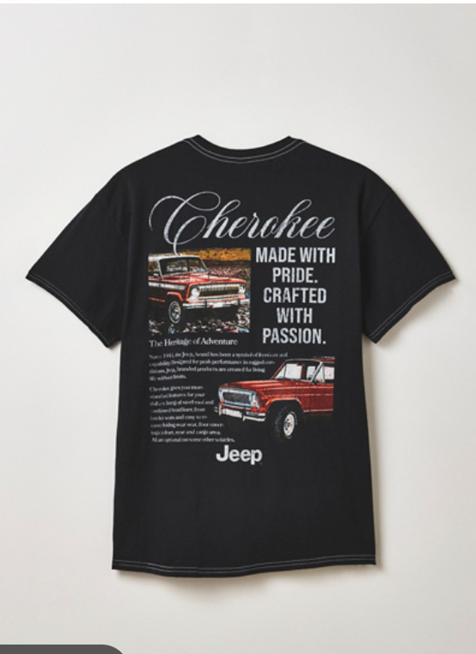 Urban Outfitters Jeep Vintage Ad Graphic Tee Shirt Medium NEW
